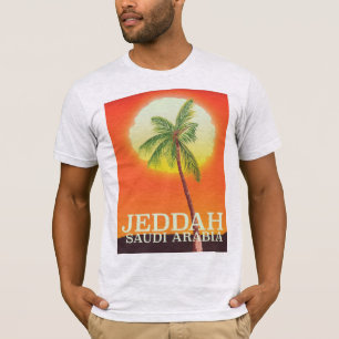 Jeddah Saudi-Arabië Vakantieposter T-shirt