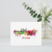 Jeddah skyline in waterverf briefkaart (Staand voorkant)