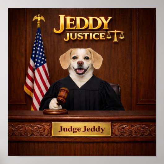 "Jeddy Justice" Poster (Voorkant)