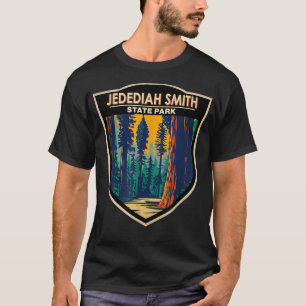 Jedediah Smith Redwood State Park California Badg T-shirt