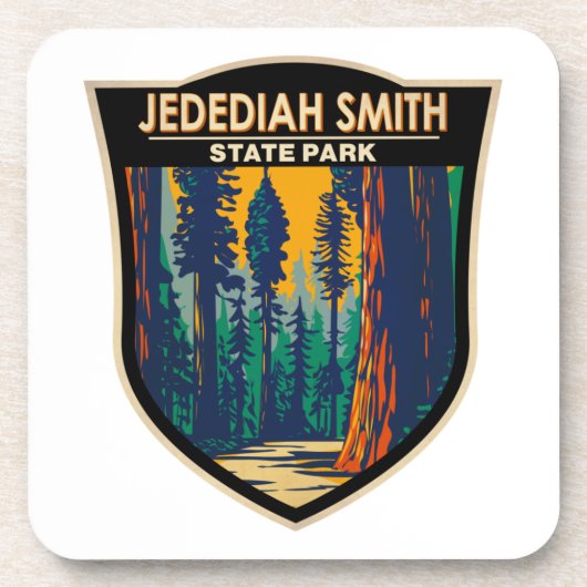 Jedediah Smith Redwood State Park California Bier Onderzetter (Voorkant)