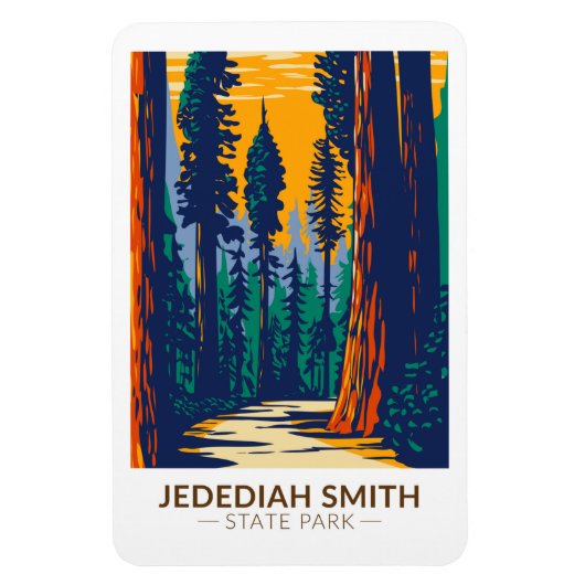 Jedediah Smith Redwood State Park California Magneet (Verticaal)
