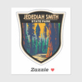 Jedediah Smith Redwood State Park California Sticker (Vel)