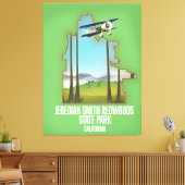 Jedediah Smith Redwoods State Park Canvas Afdruk (Insitu (Woonkamer))