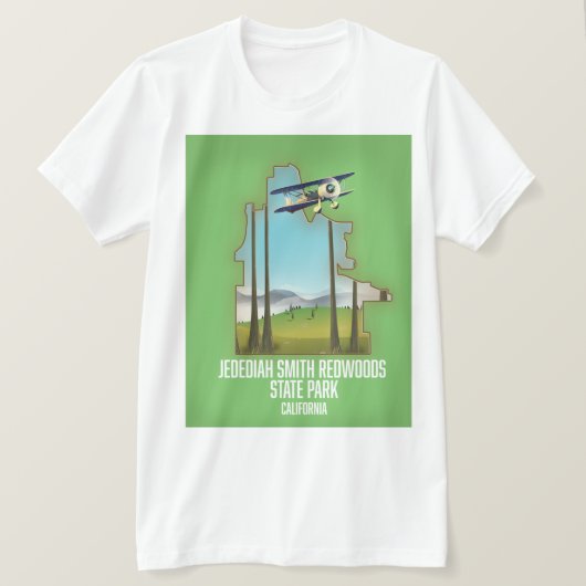 Jedediah Smith Redwoods State Park T-shirt (Design voorkant)