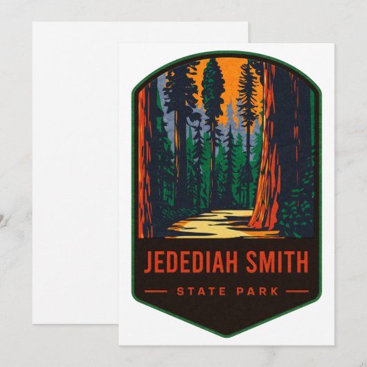 Jedediah Smith State Park Feestdagenkaart (Voorkant / Achterkant)