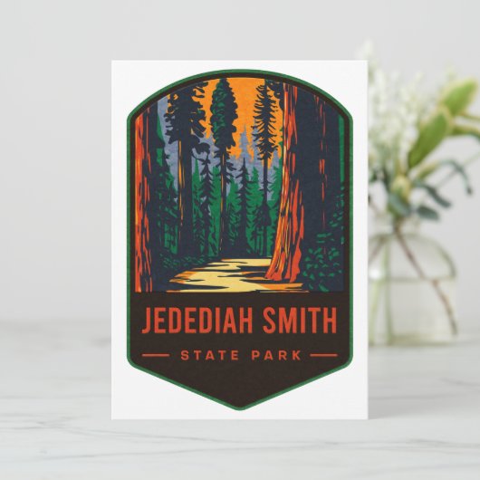 Jedediah Smith State Park Feestdagenkaart (Staand voorkant)