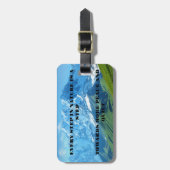 Jeder Schritt in der Natur Bagagelabel (Voorkant verticaal)