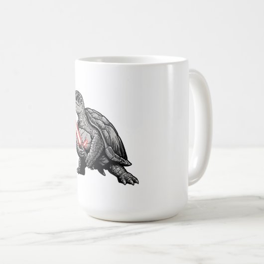 Jedi Turtle T-shirt Koffiemok (Voorkant rechts)