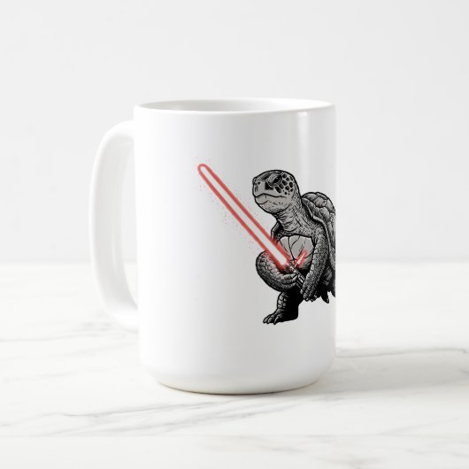 Jedi Turtle T-shirt Koffiemok (Voorkant links)