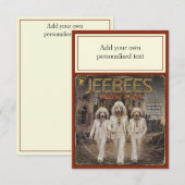 Jeebees Album: een Parodie Advieskaart (Voorkant / Achterkant)