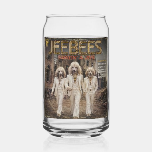 Jeebees Album: een Parodie Blikvorm Glas (Voorkant)