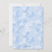 JEEHA! Blauwe Cowboy Verjaardagsfeest Uitnodiging (Achterkant)