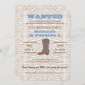 JEEHA! Uitnodiging voor verjaardagsfeestje van Bla (Voorkant / Achterkant)