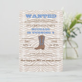 JEEHA! Uitnodiging voor verjaardagsfeestje van Bla (Staand voorkant)