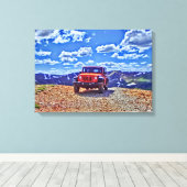 Jeep berg avontuur canvas (Insitu (Houten vloer))