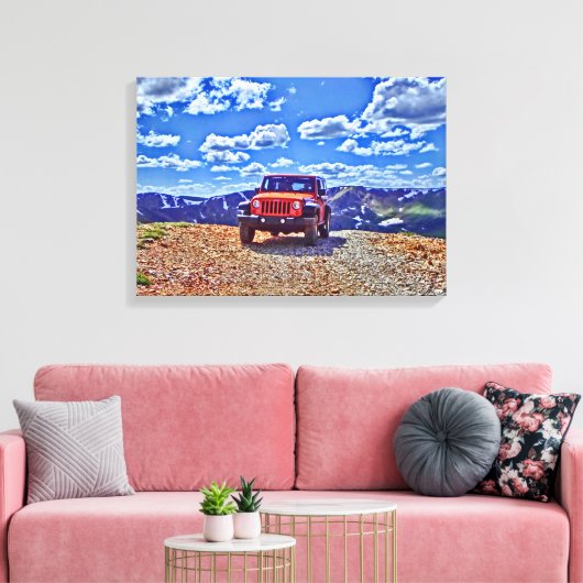 Jeep berg avontuur canvas (Insitu (Woonkamer))