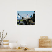 Jeep en beechcraft poster (Keuken)