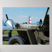Jeep en beechcraft poster (Voorkant)