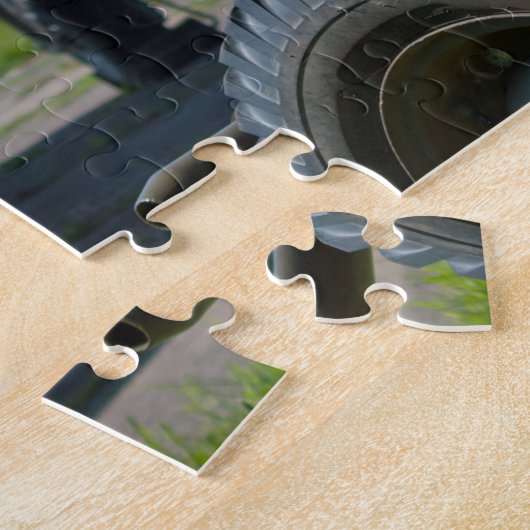 Jeep en vliegtuig legpuzzel (Zijkant)