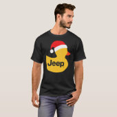 Jeep Holiday Duck Red Santa Hat T-shirt (Voorkant volledig)