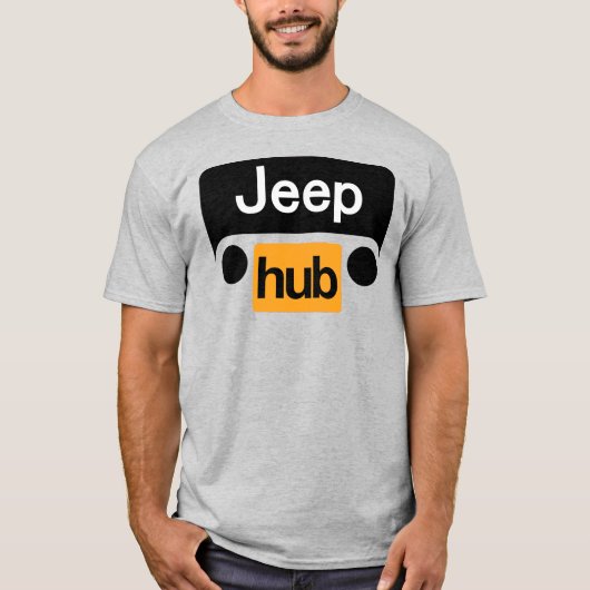 Jeep Hub T-Shirt Funny Wrangler (Voorkant)