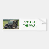 JEEP, IN DE OORLOG. BUMPERSTICKER (Voorkant)