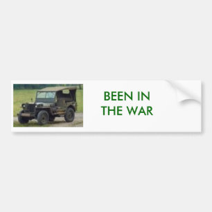 JEEP, IN DE OORLOG. BUMPERSTICKER