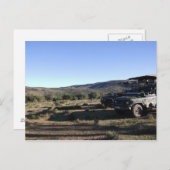 Jeep-landschap Safari Briefkaart (Voorkant / Achterkant)