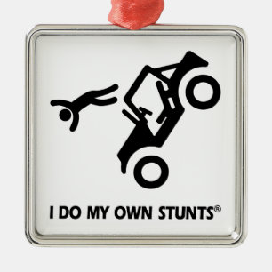Jeep Mijn Eigen Stunts Metalen Ornament