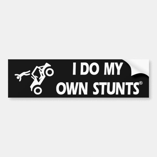 Jeep My Ewn Stunts Bumpersticker (Voorkant)