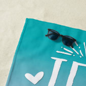 Jeep Place Magic Hour Beach Towel Strandlaken (In situ)