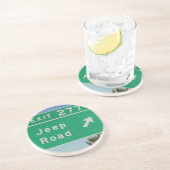 Jeep Road Sign Onderzetters (Zijkant)