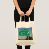 Jeep Road Sign Tote Bag (Voorkant (product))