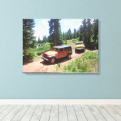 Jeep rubicon berg avontuur canvas afdruk (Insitu (Houten vloer))
