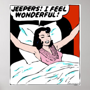 Jeepers!  (grotere afmetingen) poster