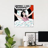 Jeepers! (grotere afmetingen) poster (Thuiskantoor)