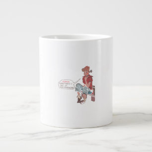 Jeepers soms krijg ik zo ontmoedigd. grote koffiekop