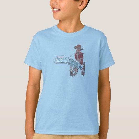 Jeepers soms krijg ik zo ontmoedigd. t-shirt (Voorkant)