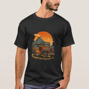 Jeepney Bicol Mayon Vulkaan Filipijnen Racing Clu T-shirt