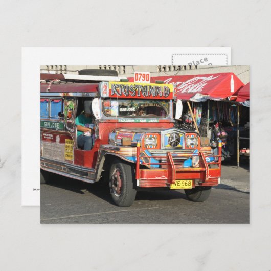 Jeepney Briefkaart (Voorkant / Achterkant)