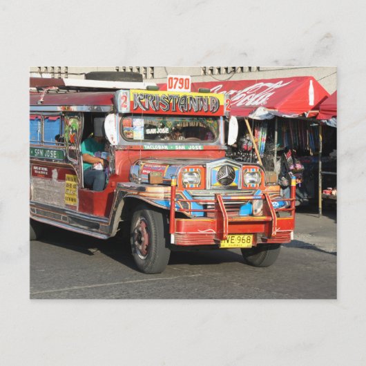 Jeepney Briefkaart (Voorkant)