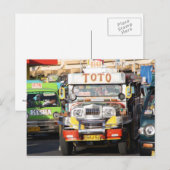 Jeepney Briefkaart (Voorkant / Achterkant)