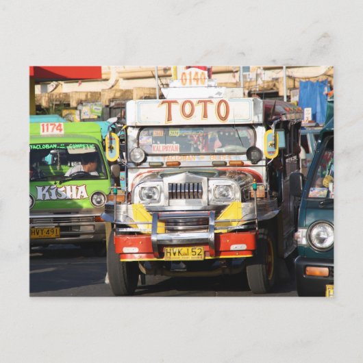 Jeepney Briefkaart (Voorkant)