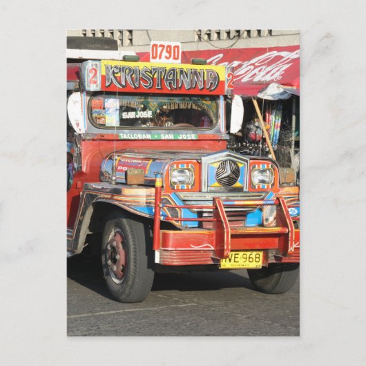 Jeepney Briefkaart (Voorkant)
