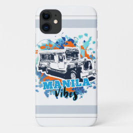 Jeepney Manila Vibes Blue Sinaasappel Case-Mate iPhone Case