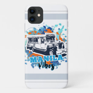 Jeepney Manila Vibes Blue Sinaasappel Case-Mate iPhone Case