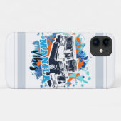 Jeepney Manila Vibes Blue Sinaasappel Case-Mate iPhone Case (Achterkant (horizontaal))