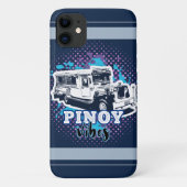 Jeepney Pinoy Vibes Blue Roze Case-Mate iPhone Case (Achterkant)