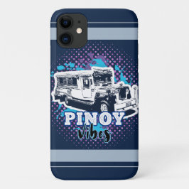 Jeepney Pinoy Vibes Blue Roze Case-Mate iPhone Case